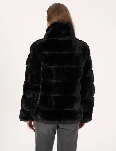 Siyah Comfort Fit Mont