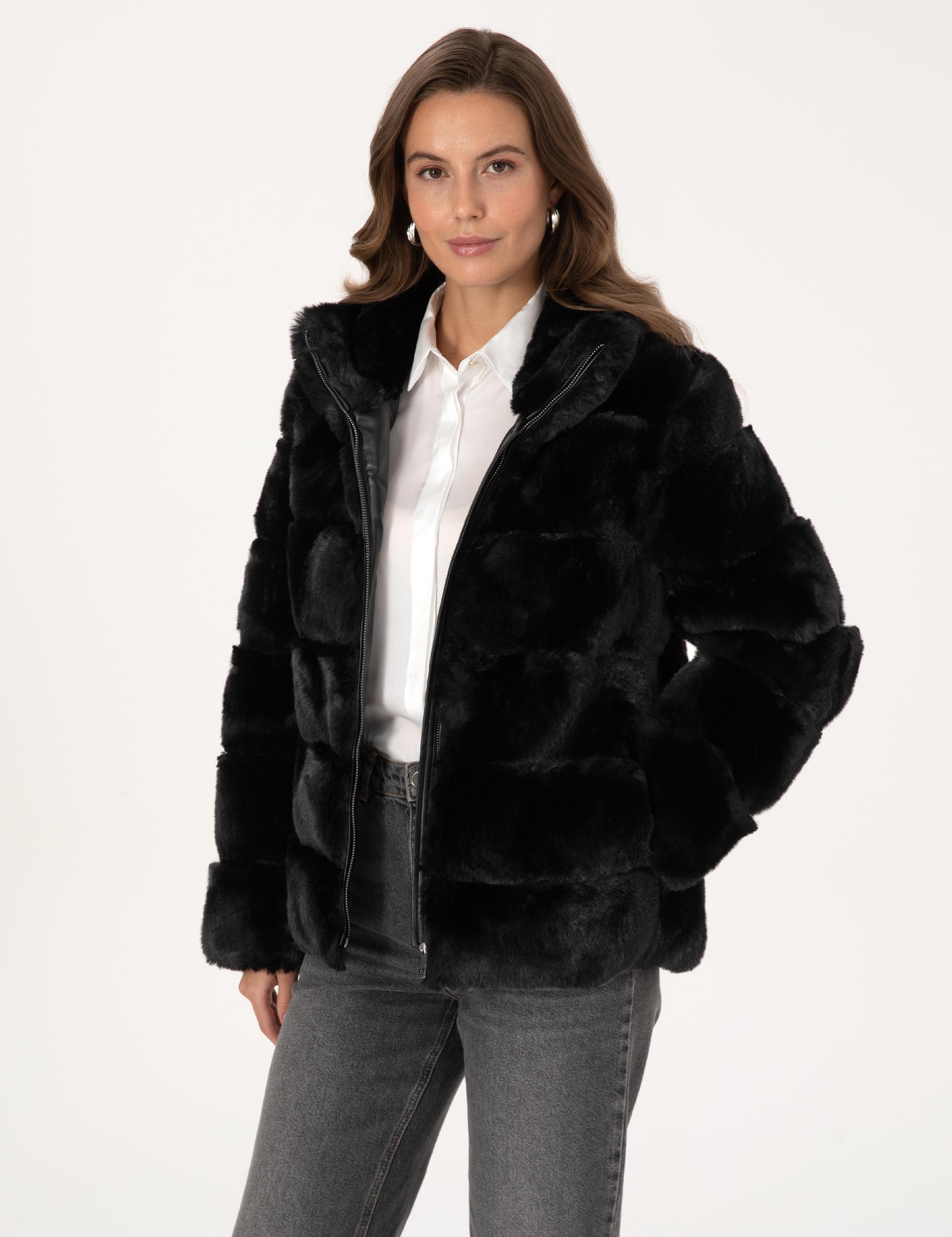 Siyah Comfort Fit Mont