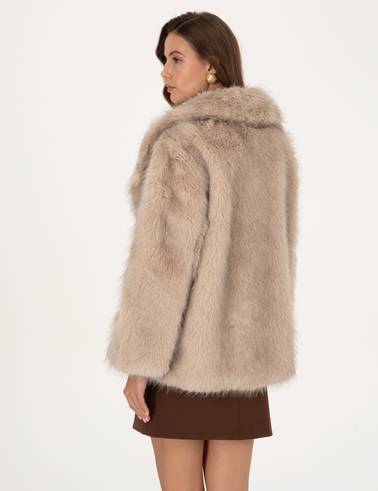 Bej Melanj Comfort Fit Mont
