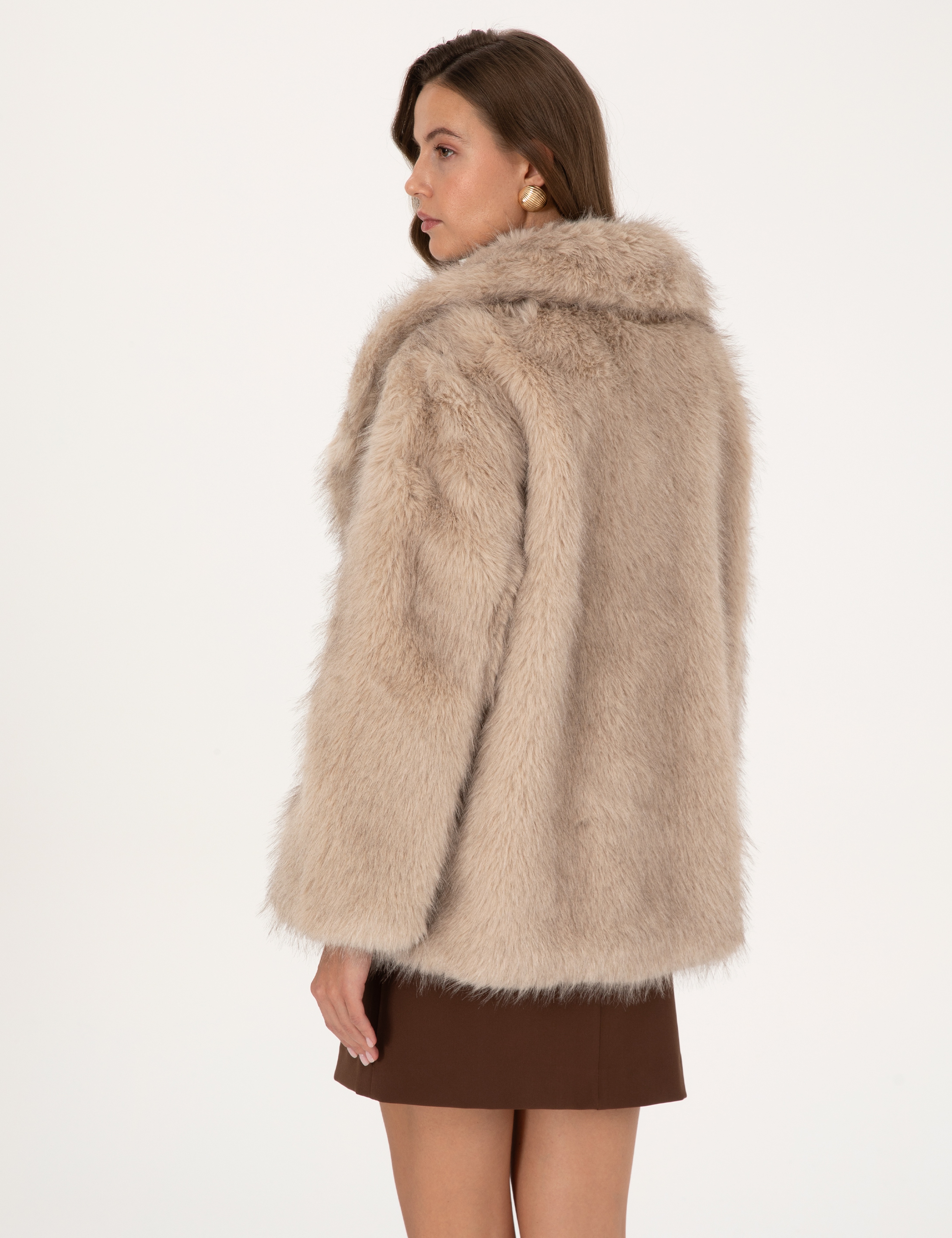 Bej Melanj Comfort Fit Mont - Image 5