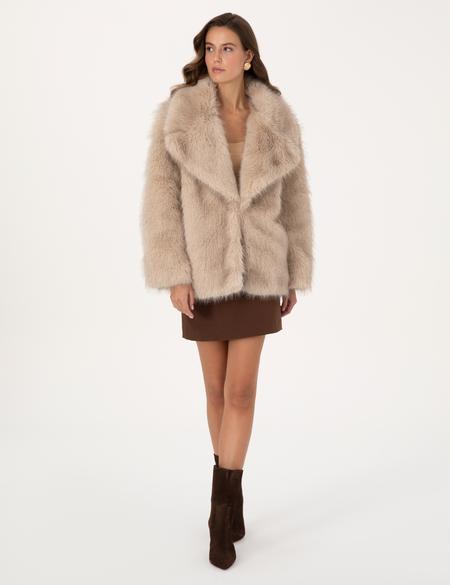 Bej Melanj Comfort Fit Mont - 50314250009