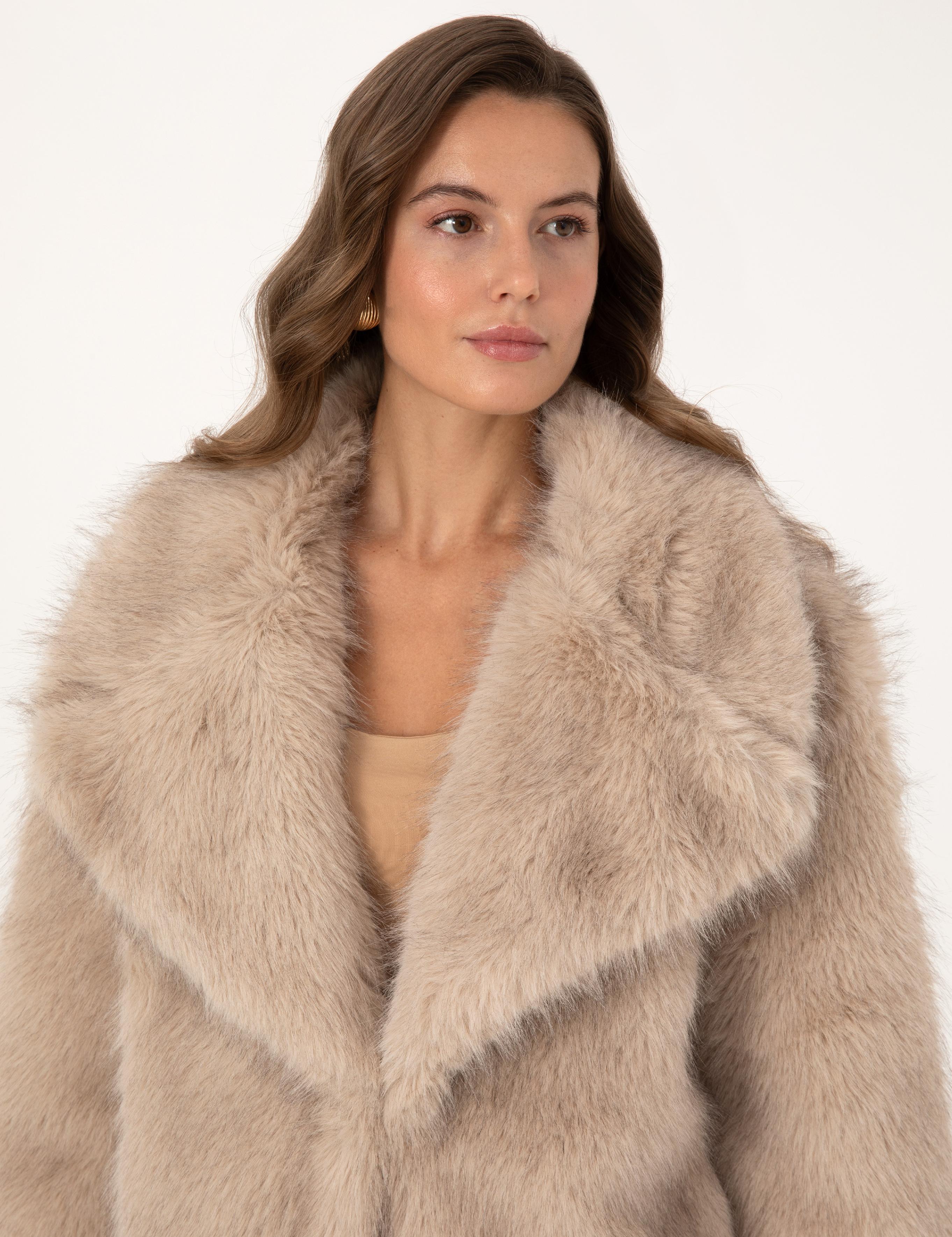 Bej Melanj Comfort Fit Mont