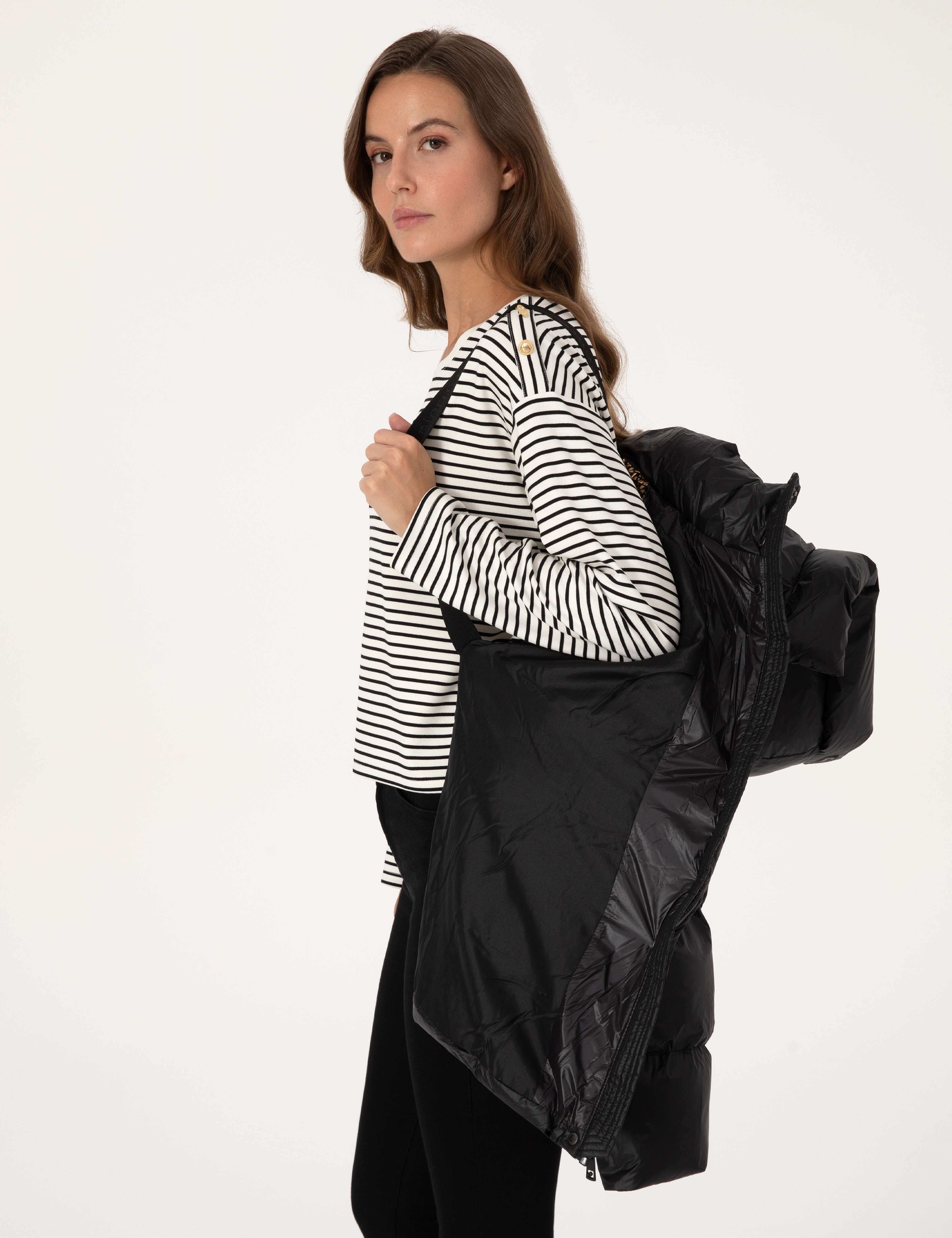 Siyah Oversize Mont - Image 4