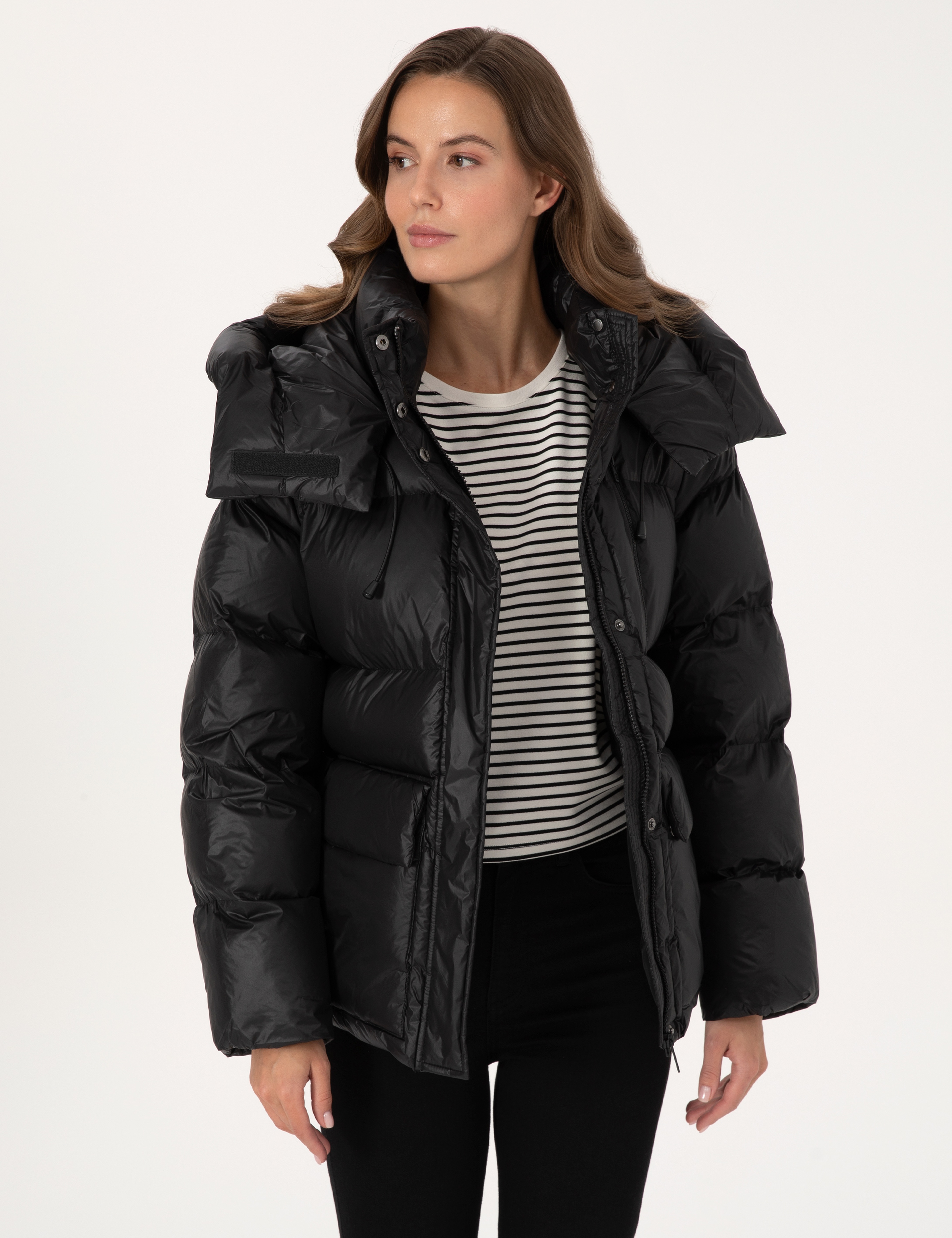 Siyah Oversize Mont