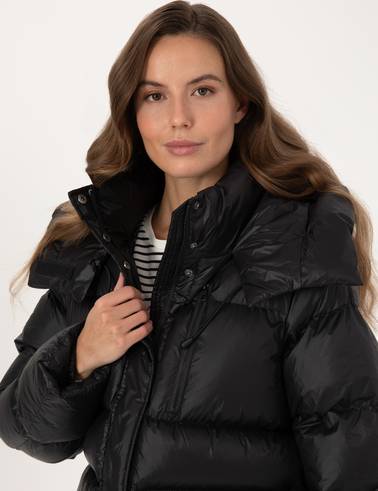 Siyah Oversize Mont