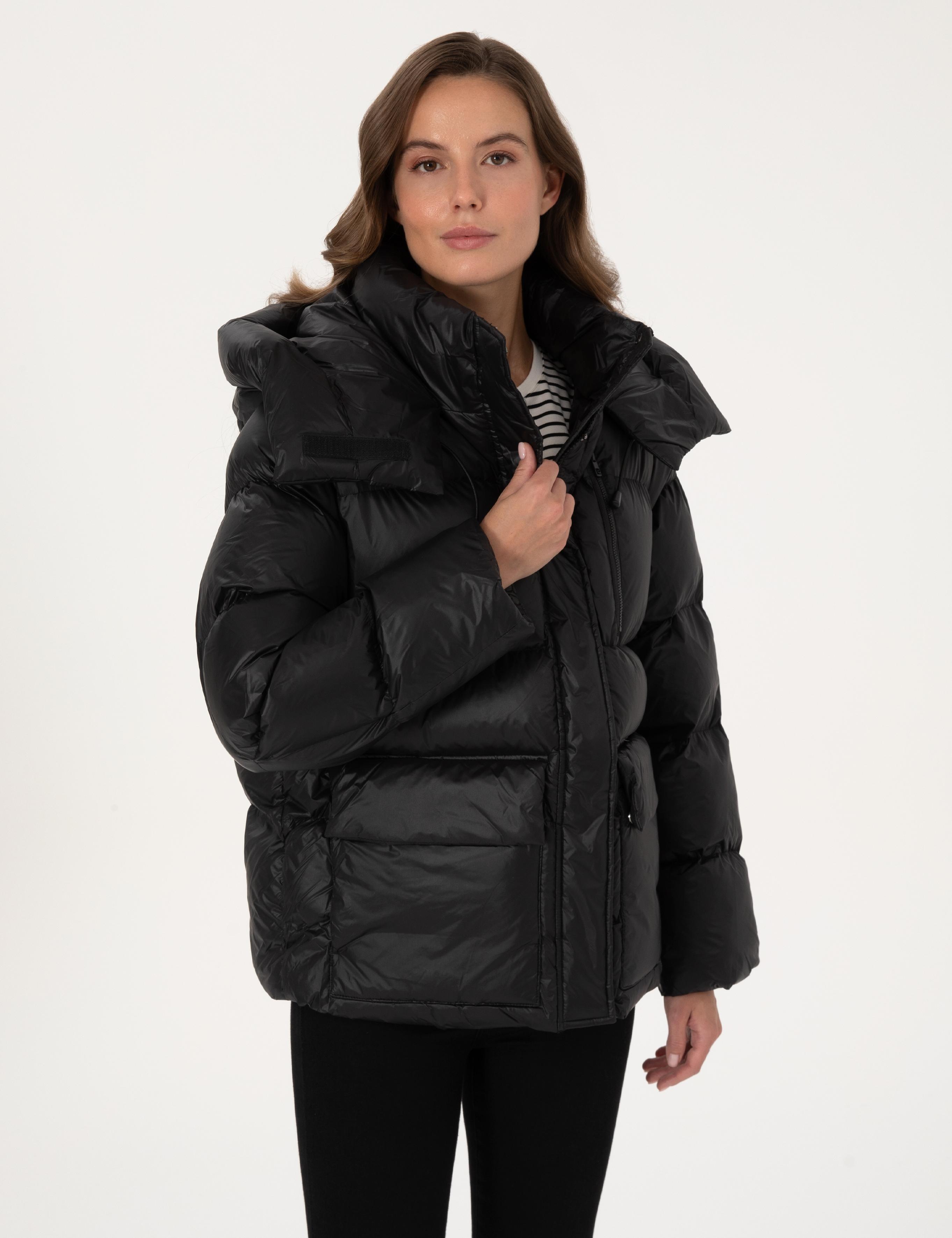 Siyah Oversize Mont