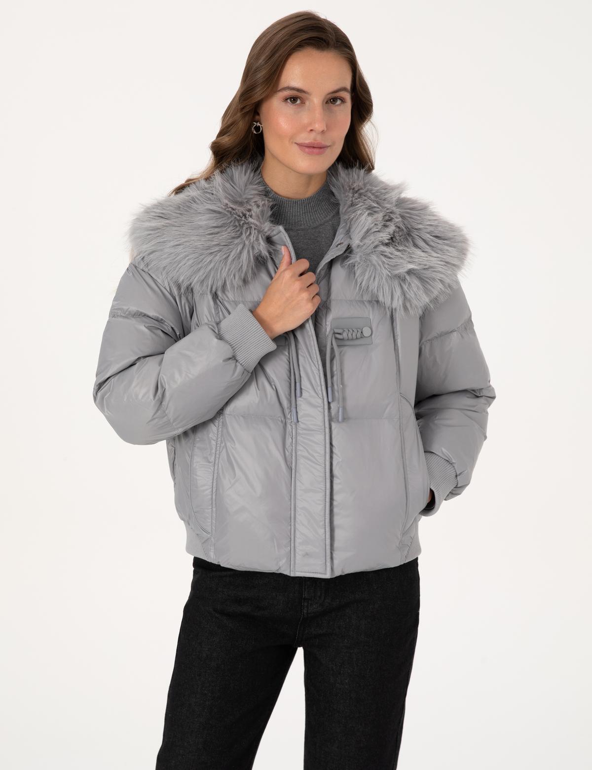 Gri Regular Fit Mont