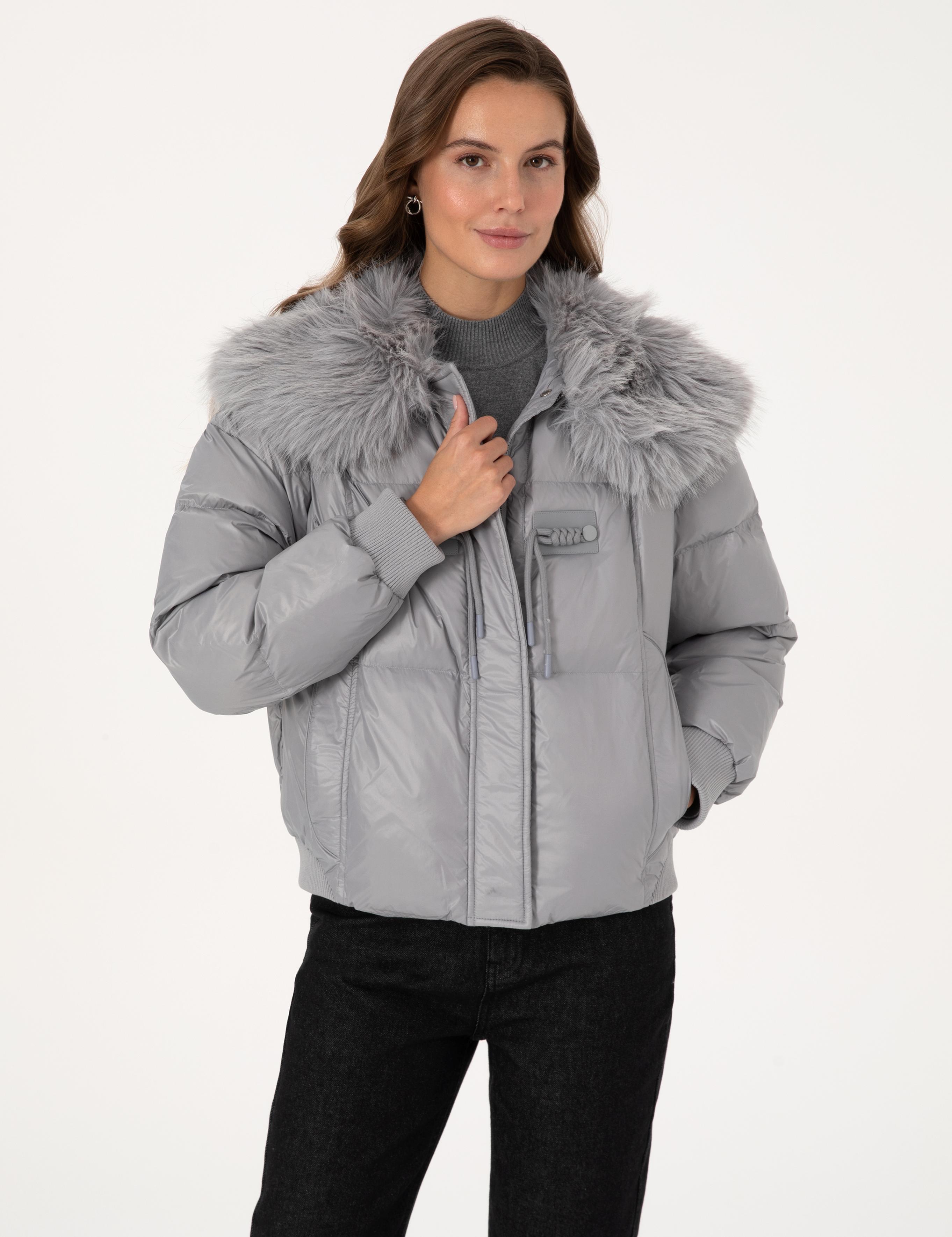 Gri Regular Fit Mont