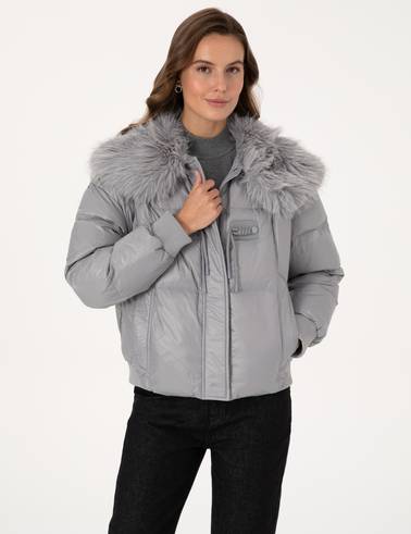 Gri Regular Fit Mont