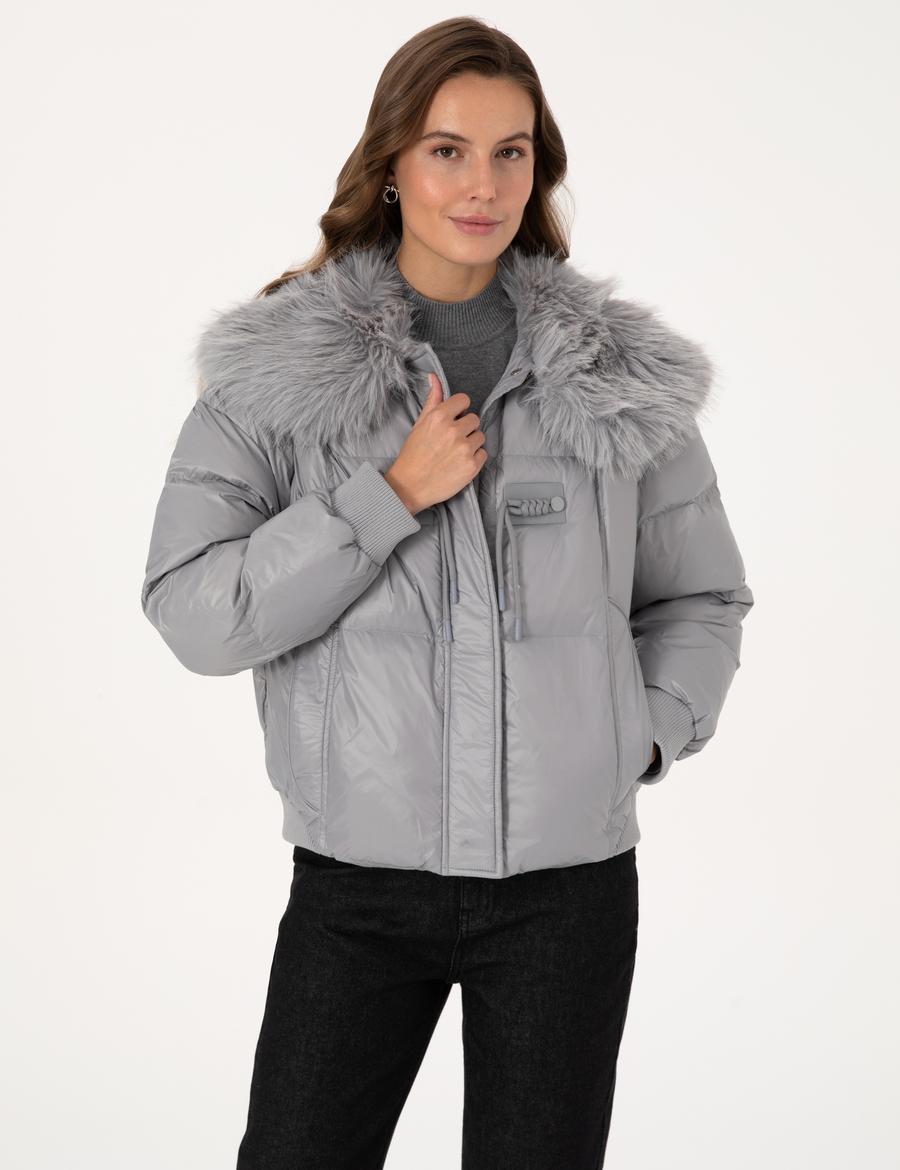 Gri Regular Fit Mont