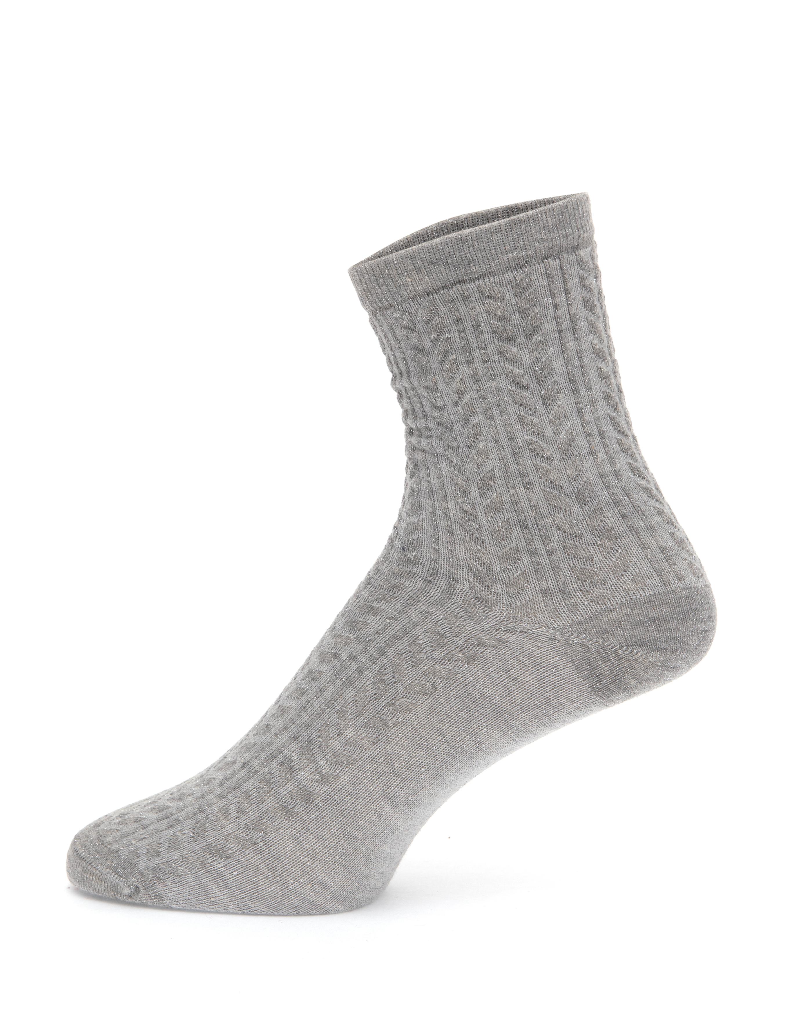Kadın Gri Soket Çorap