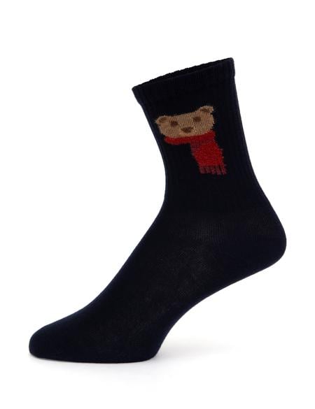 Kadın Lacivert Soket Çorap - 50316186004