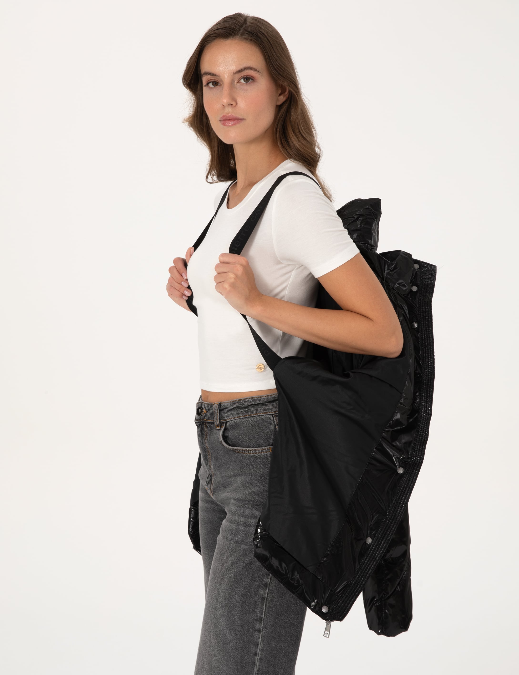 Siyah Comfort Fit Mont - Image 4