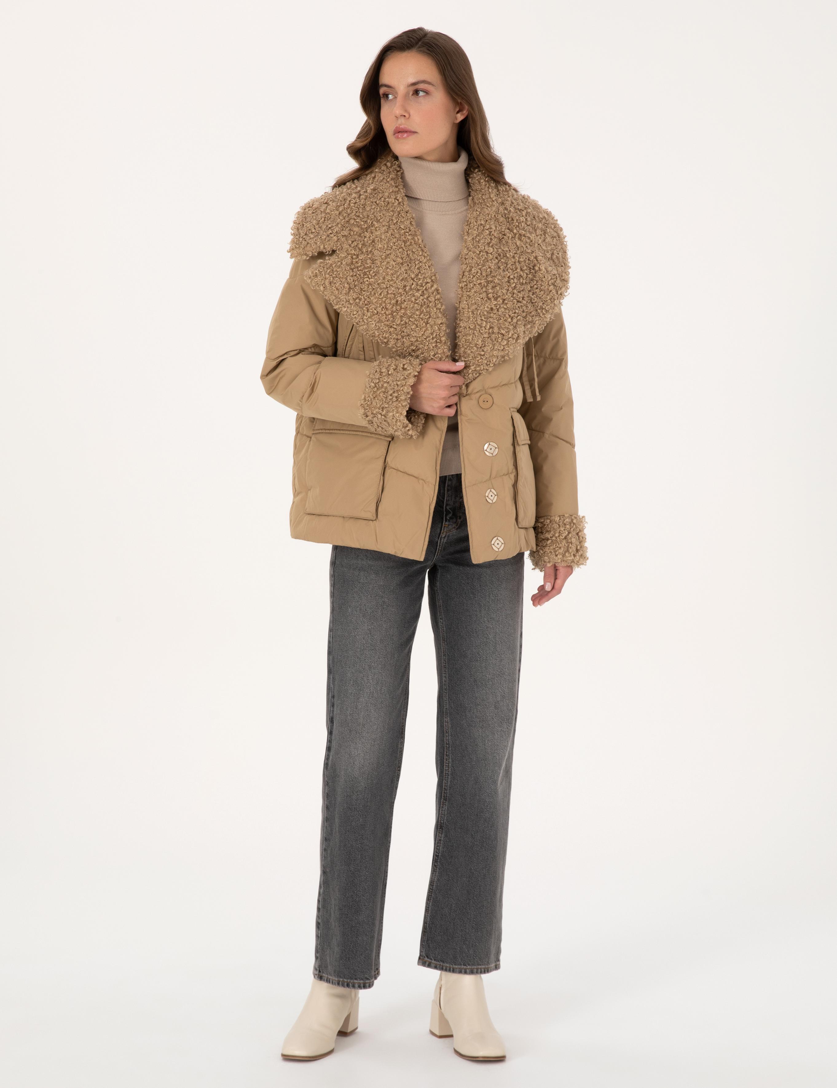 Bej Comfort Fit Mont