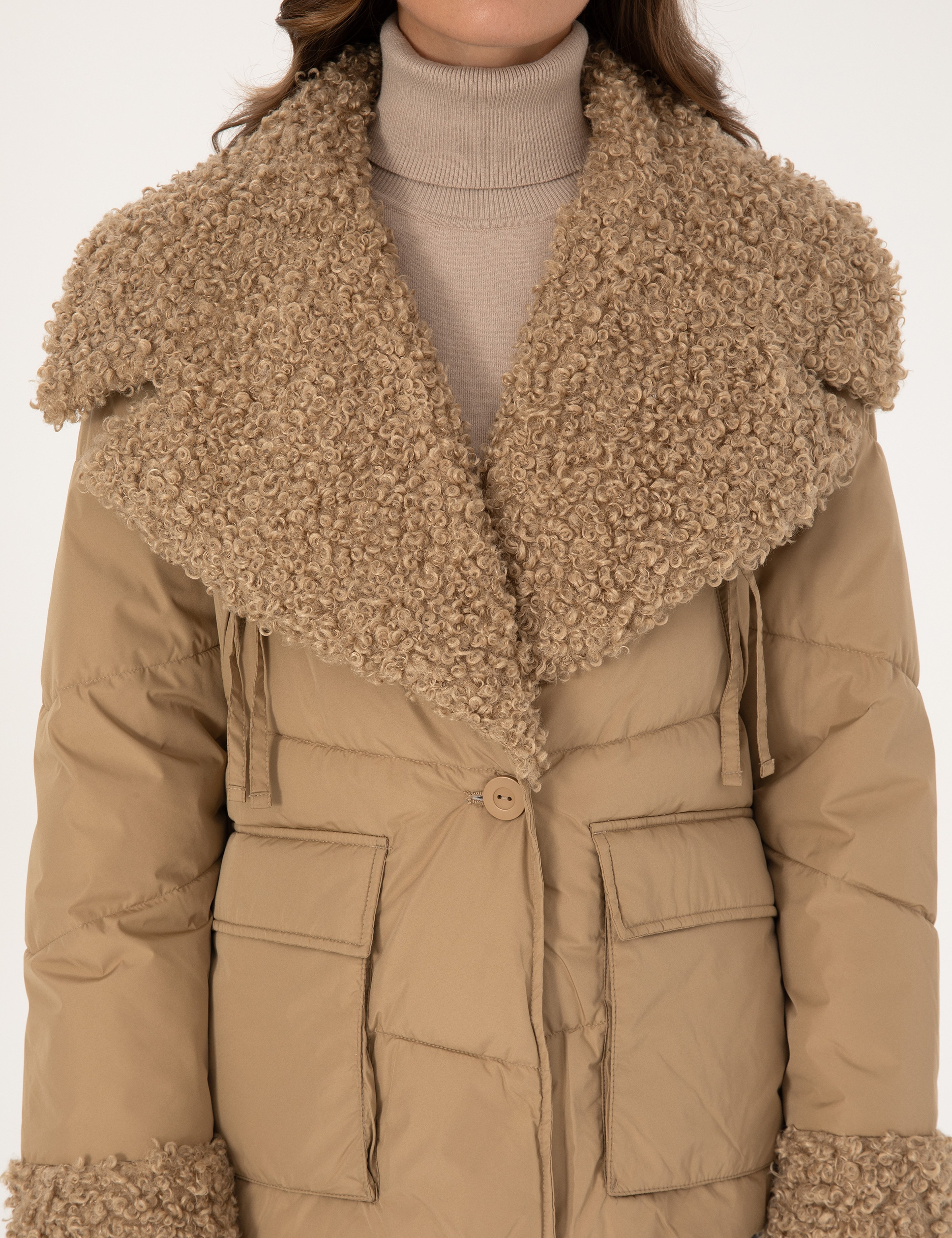 Bej Comfort Fit Mont - Image 7