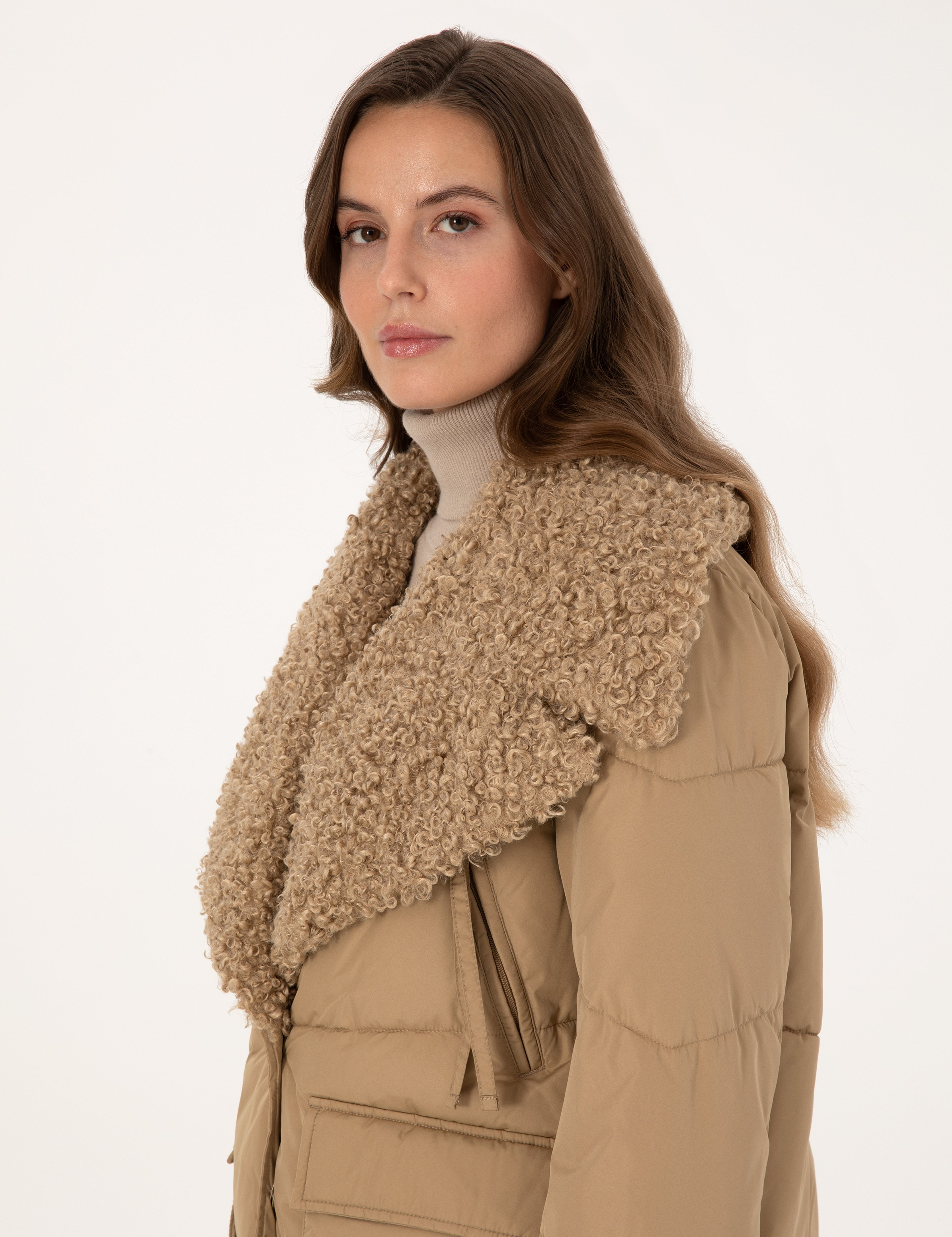 Bej Comfort Fit Mont - Image 2