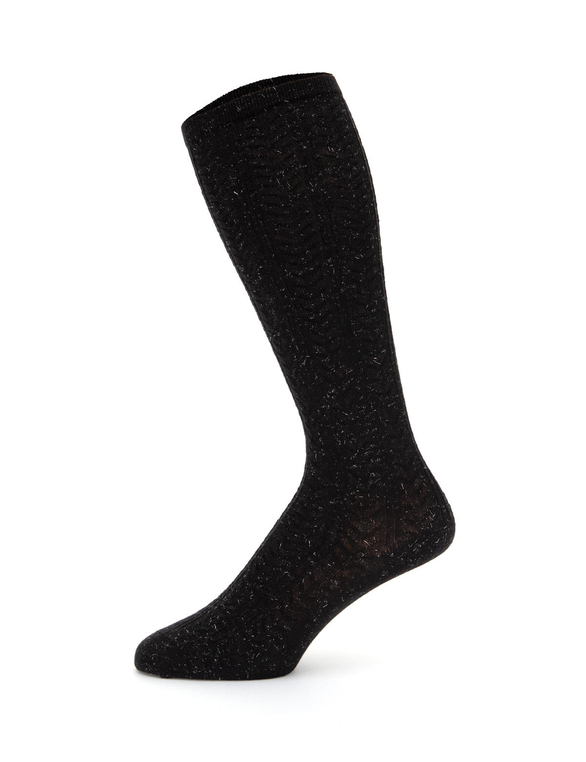 Kadın Siyah Uzun Çorap