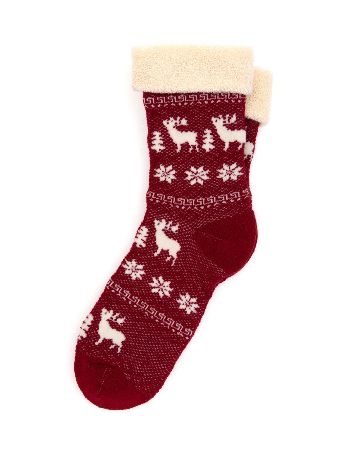 Kadın Kırmızı Soket Çorap - 50317752001