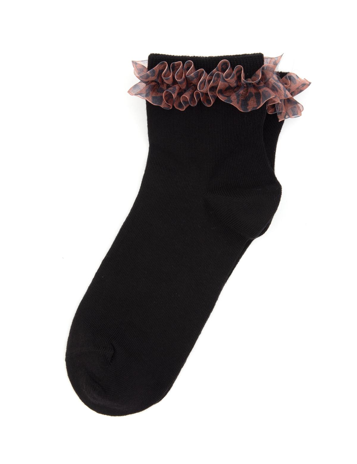 Kadın Siyah Soket Çorap - 50315979001