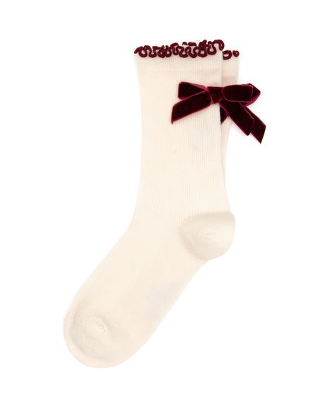 Kadın Bordo Soket Çorap - 50315961001