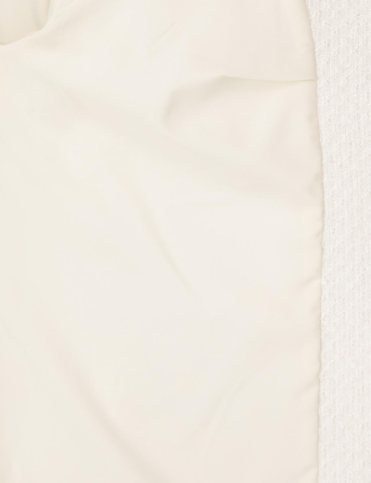 Ekru Crop Top Tüvit Ceket - 50319417005