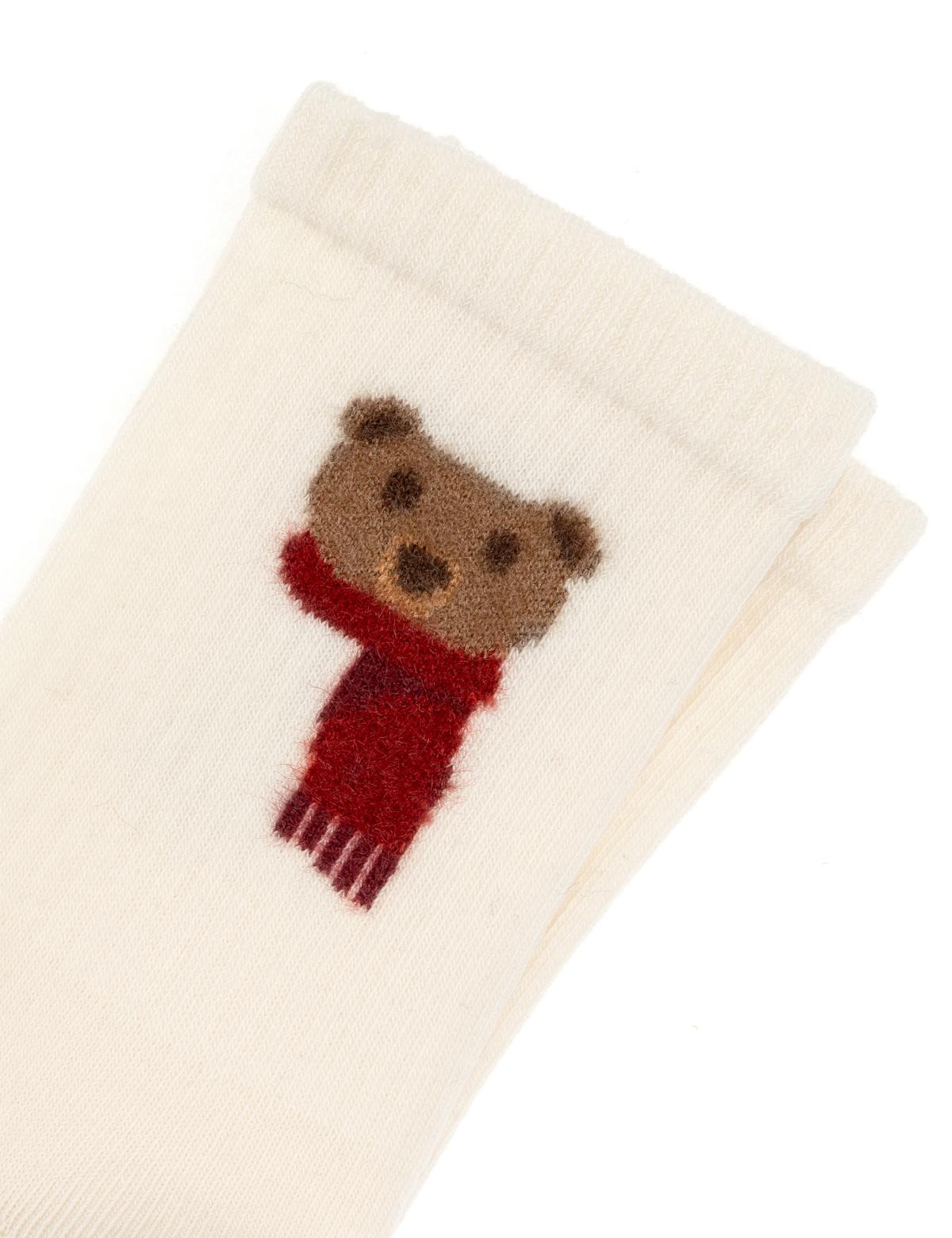 Kadın Ekru Soket Çorap - 50316186002