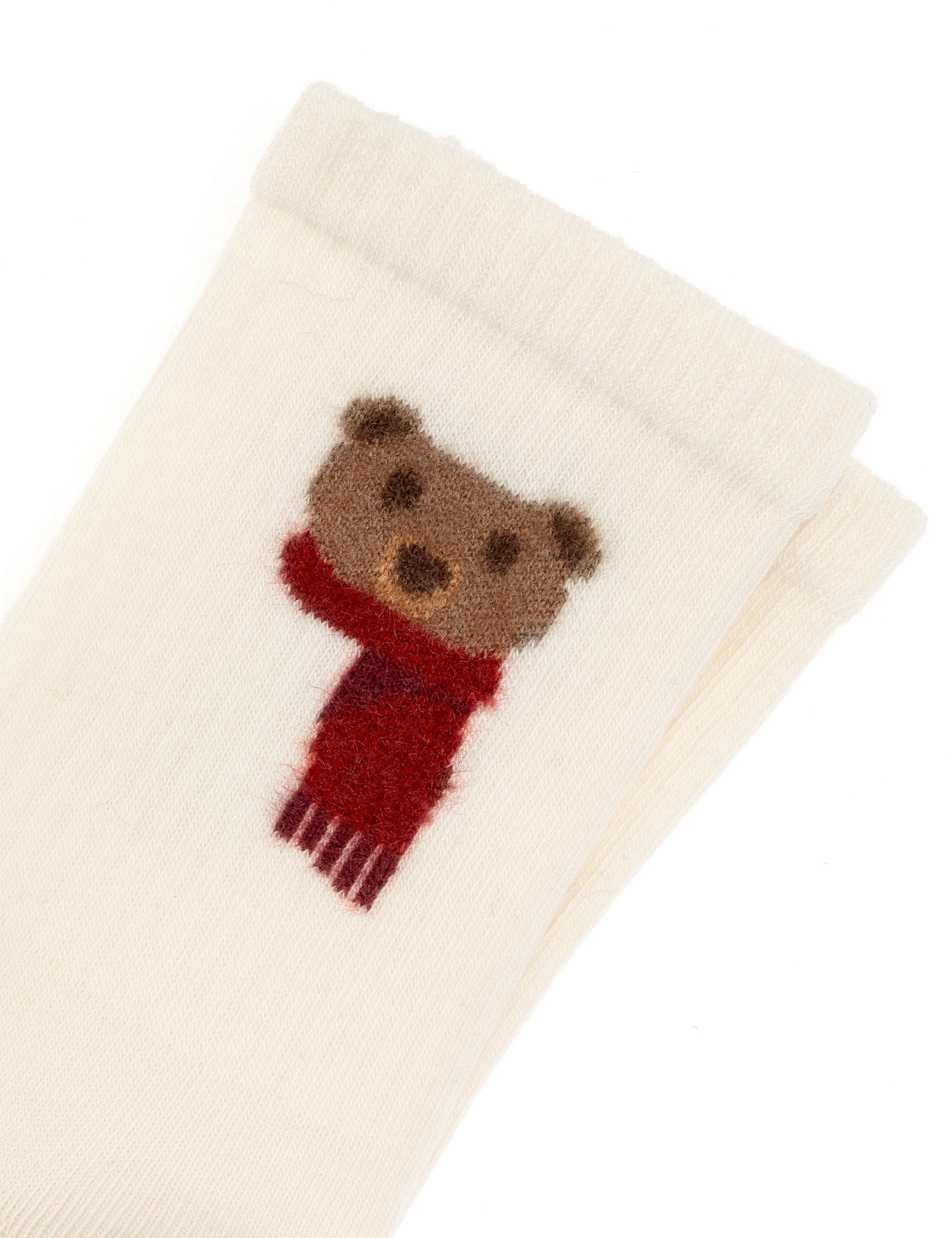 Kadın Ekru Soket Çorap