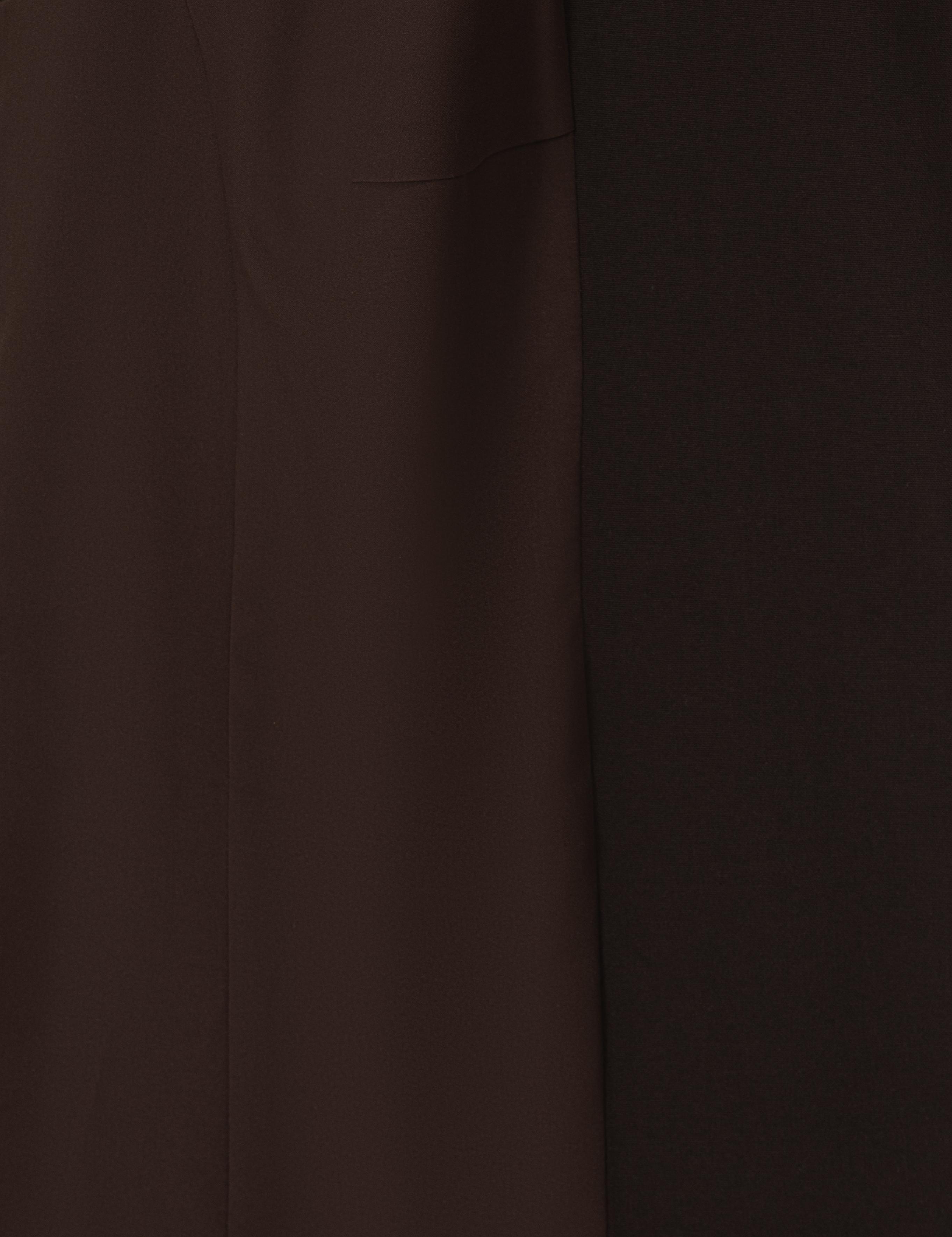 Koyu Kahverengi Regular Fit Kruvaze Ceket