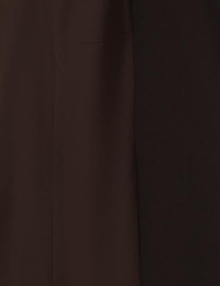 Koyu Kahverengi Regular Fit Kruvaze Ceket - 50318351007