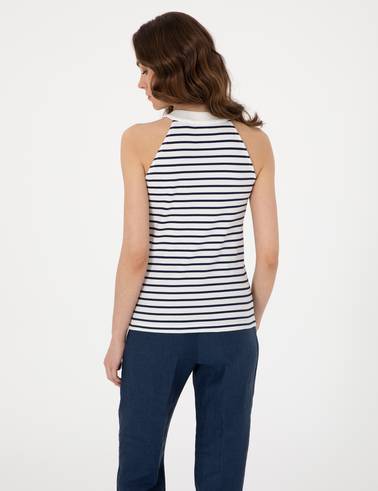 Lacivert Ex. Slim Fit Örme Bluz