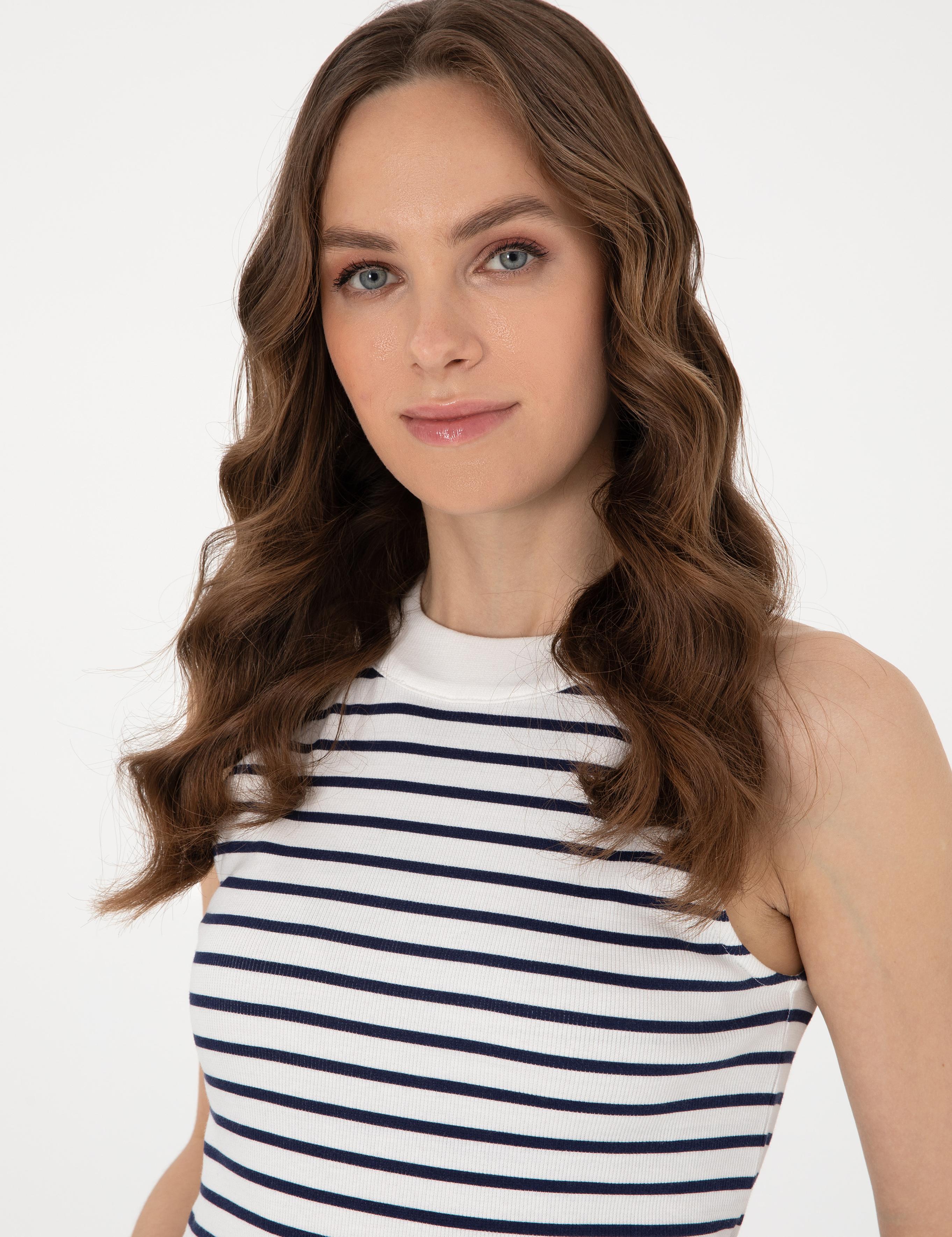 Lacivert Ex. Slim Fit Örme Bluz