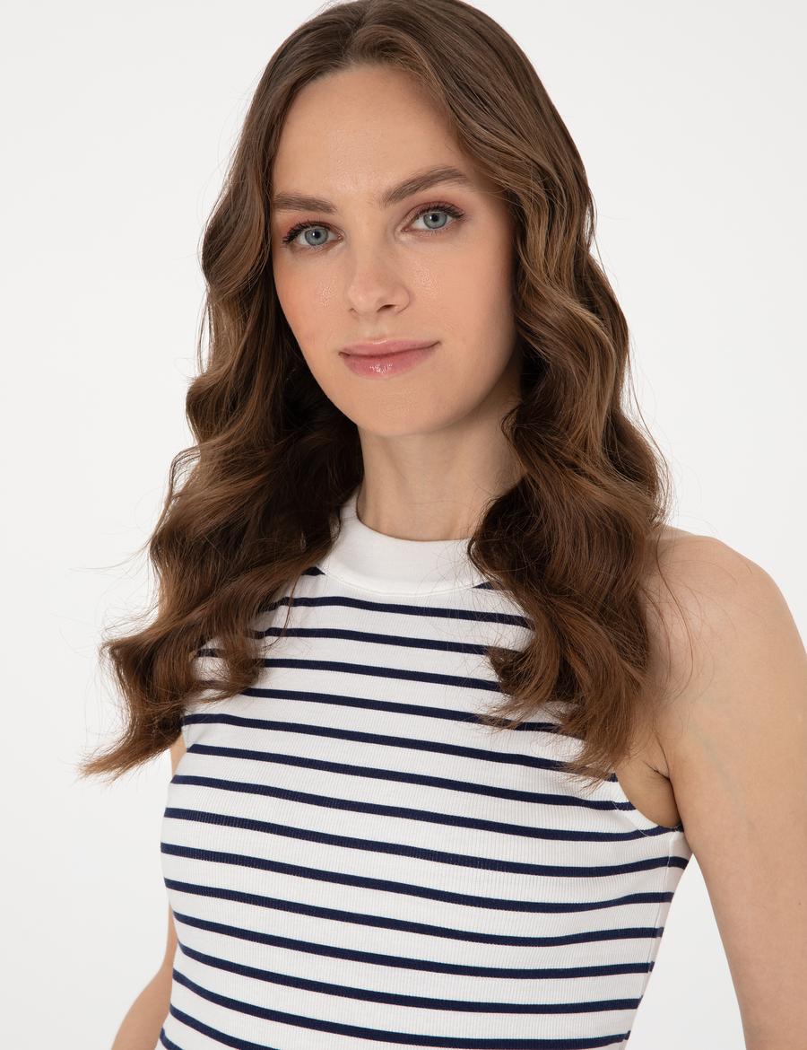 Lacivert Ex. Slim Fit Örme Bluz