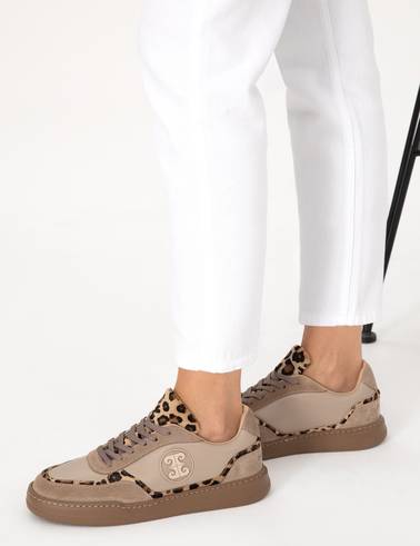 Bej Deri Sneaker
