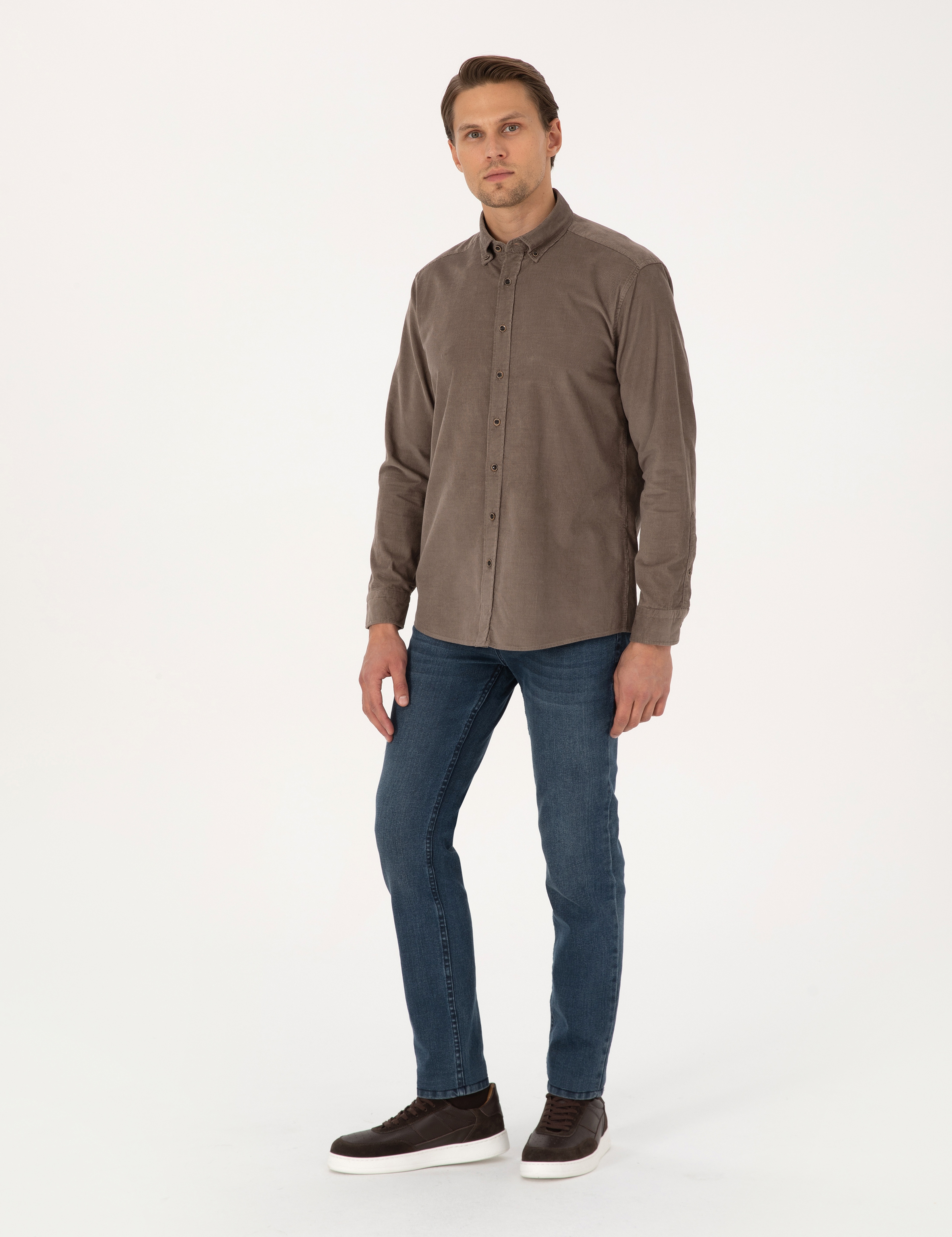 Vizon Regular Fit Uzun Kollu Gömlek - Image 4