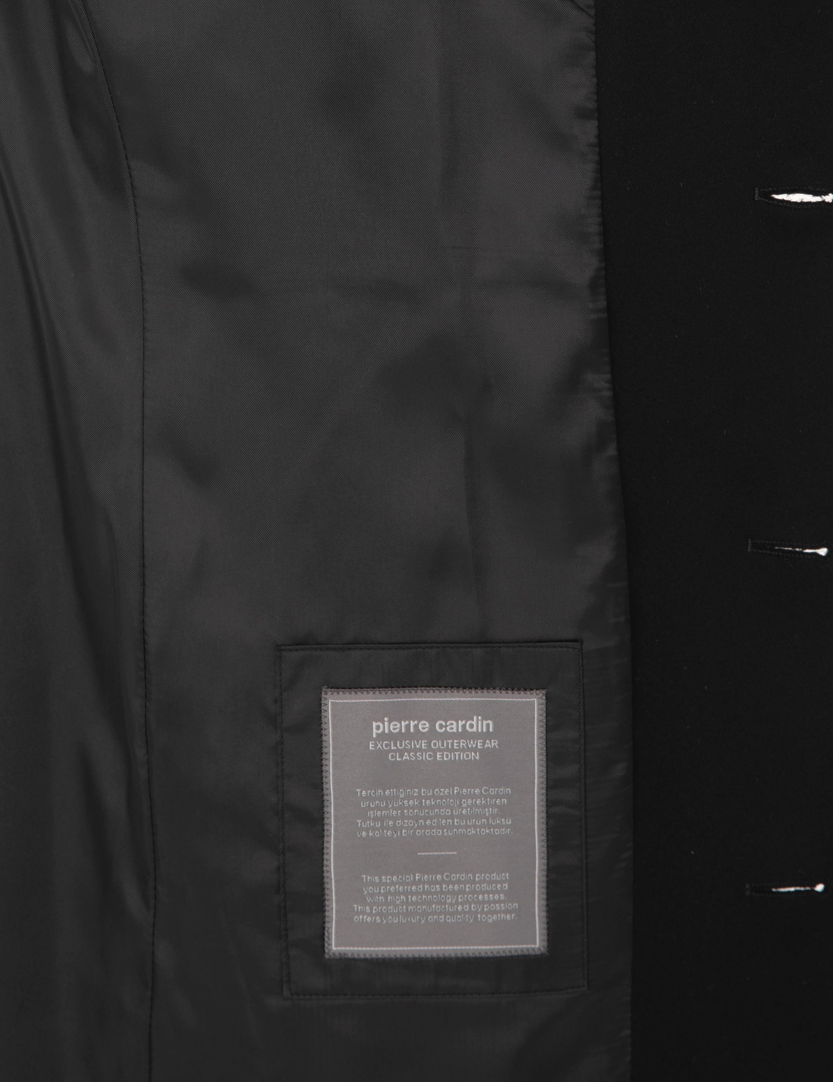 Siyah Slim Fit Palto