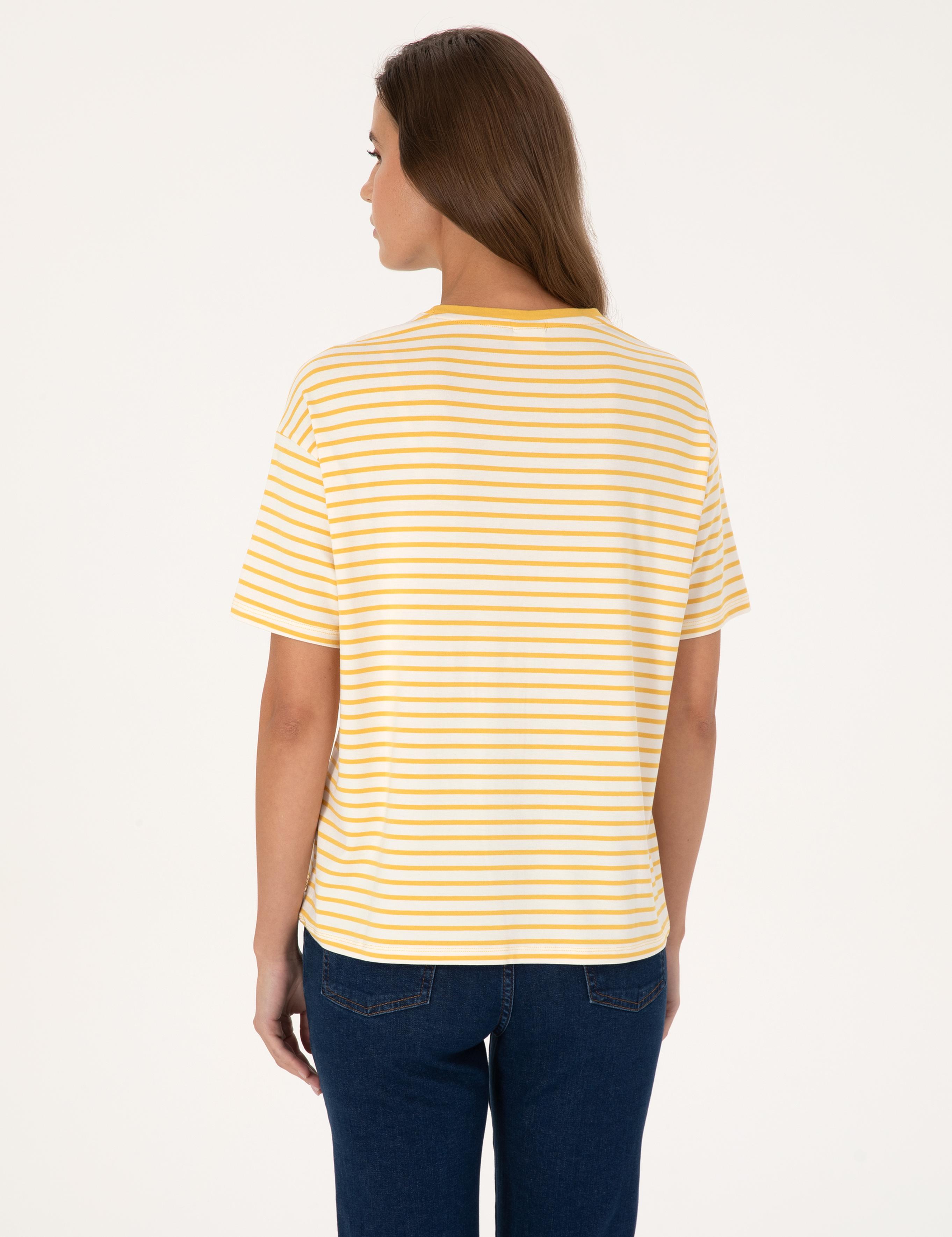 Sarı Comfort Fit Tişört