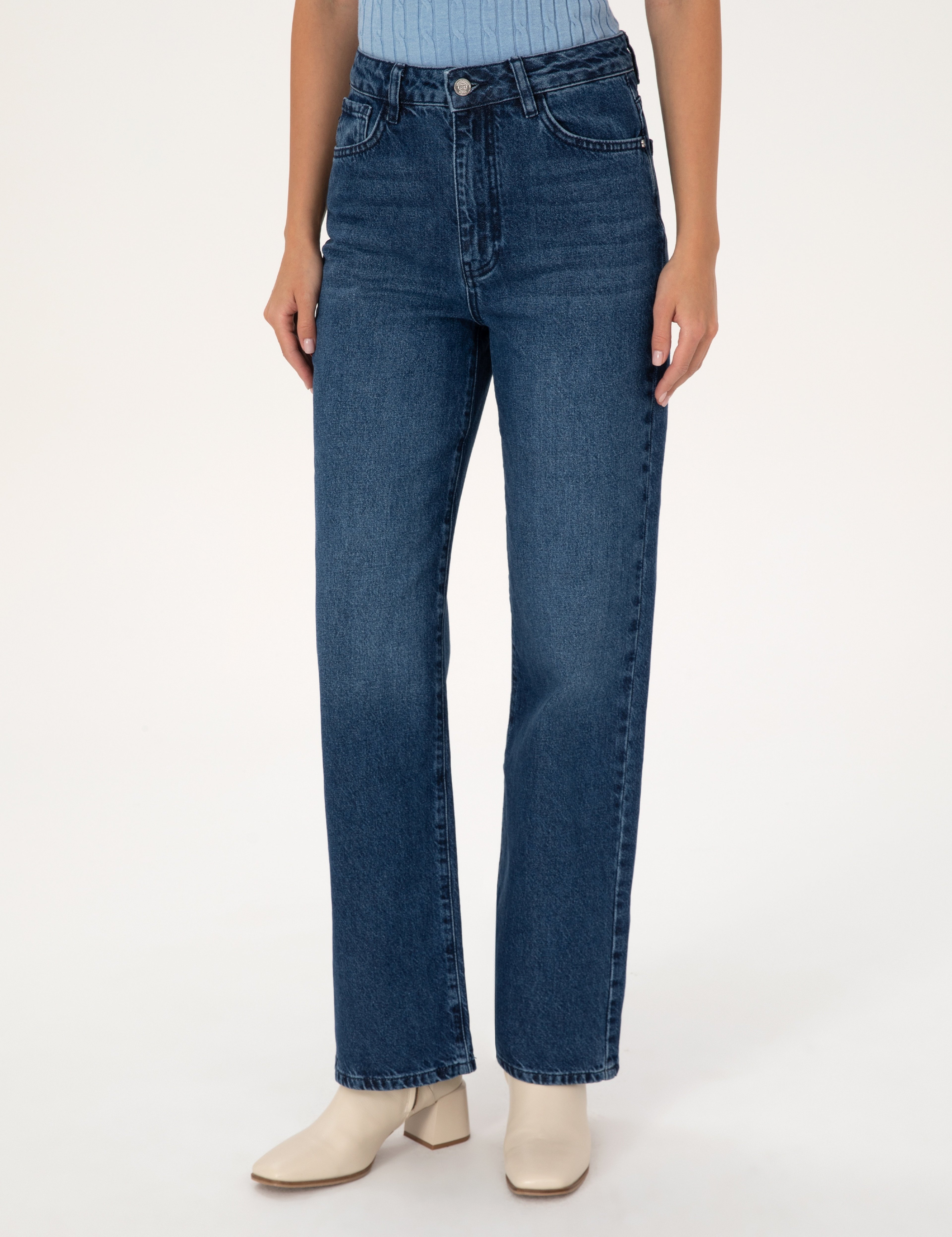 Mavi High Waist Flare Fit Jean Pantolon