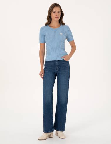 Mavi High Waist Flare Fit Jean Pantolon