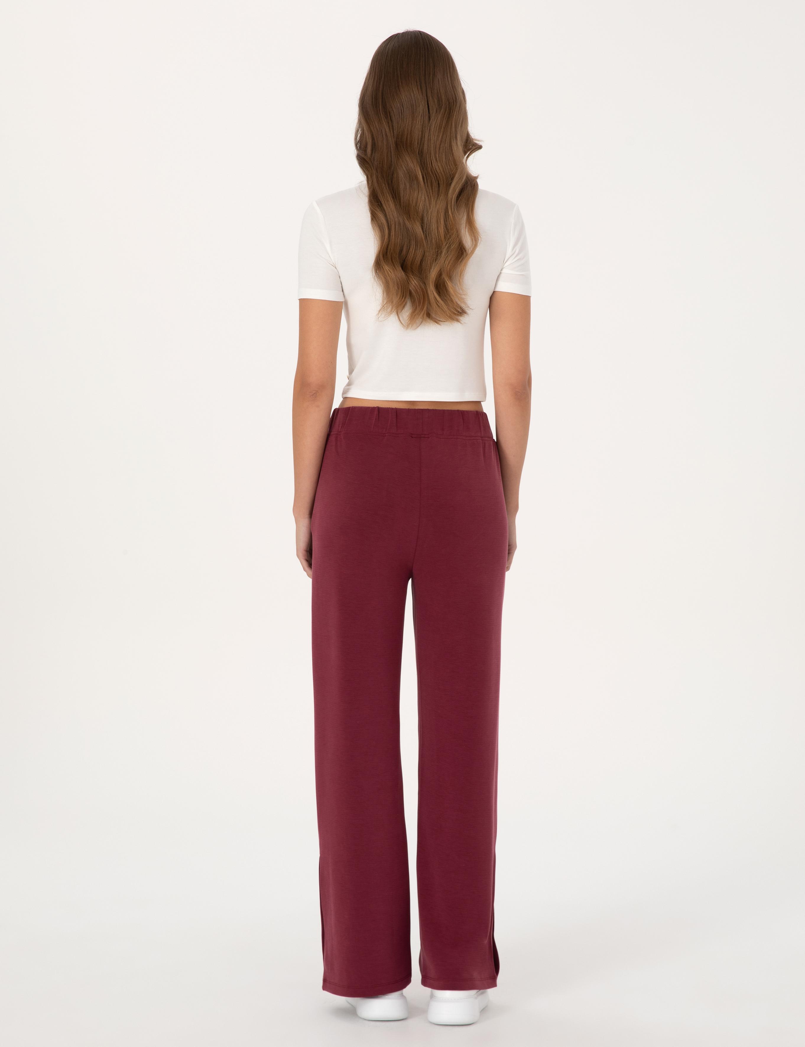 Vişne Flare Fit Eşofman Altı