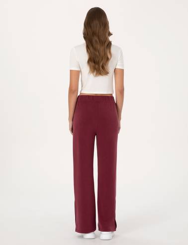 Vişne Flare Fit Eşofman Altı