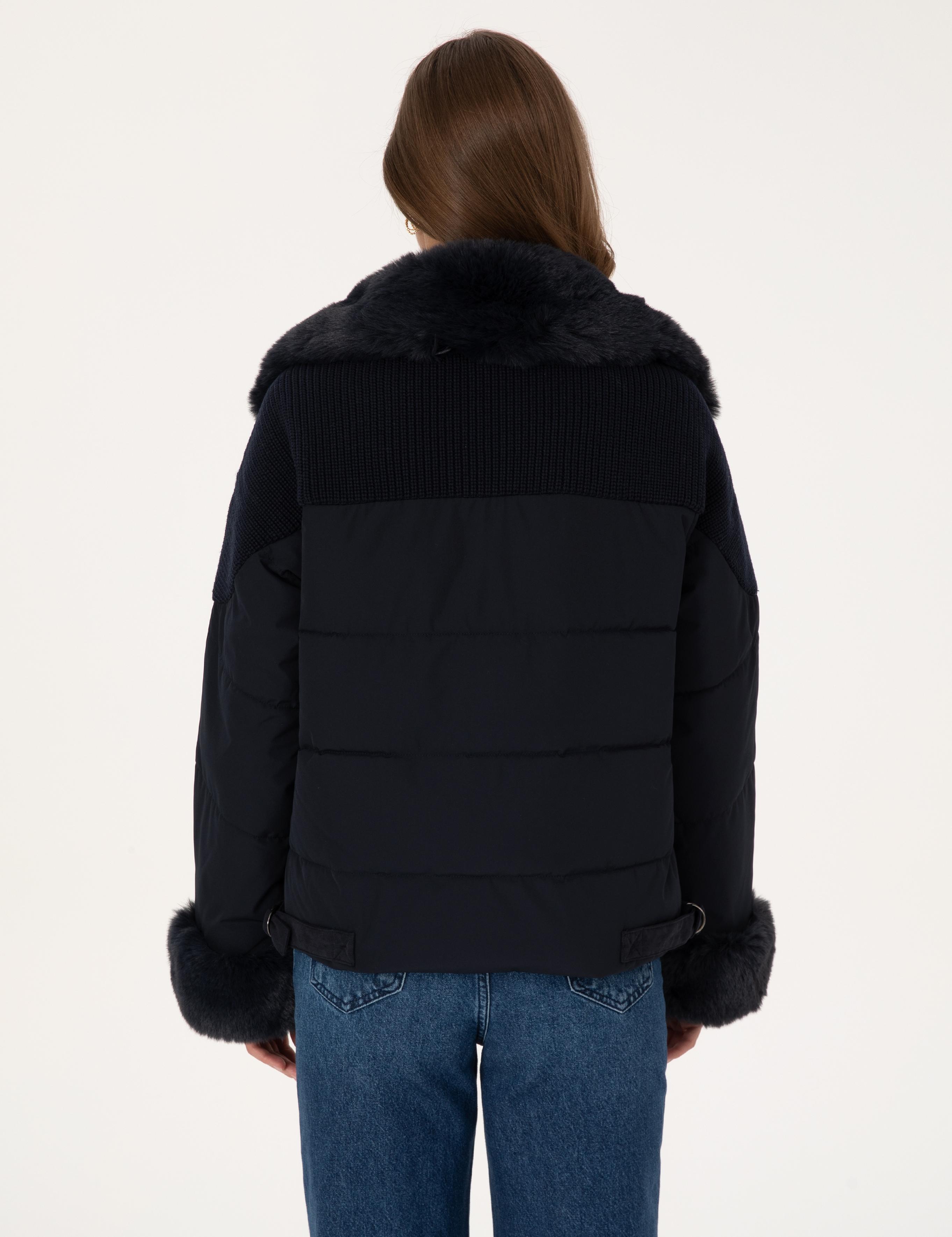 Lacivert Comfort Fit Mont