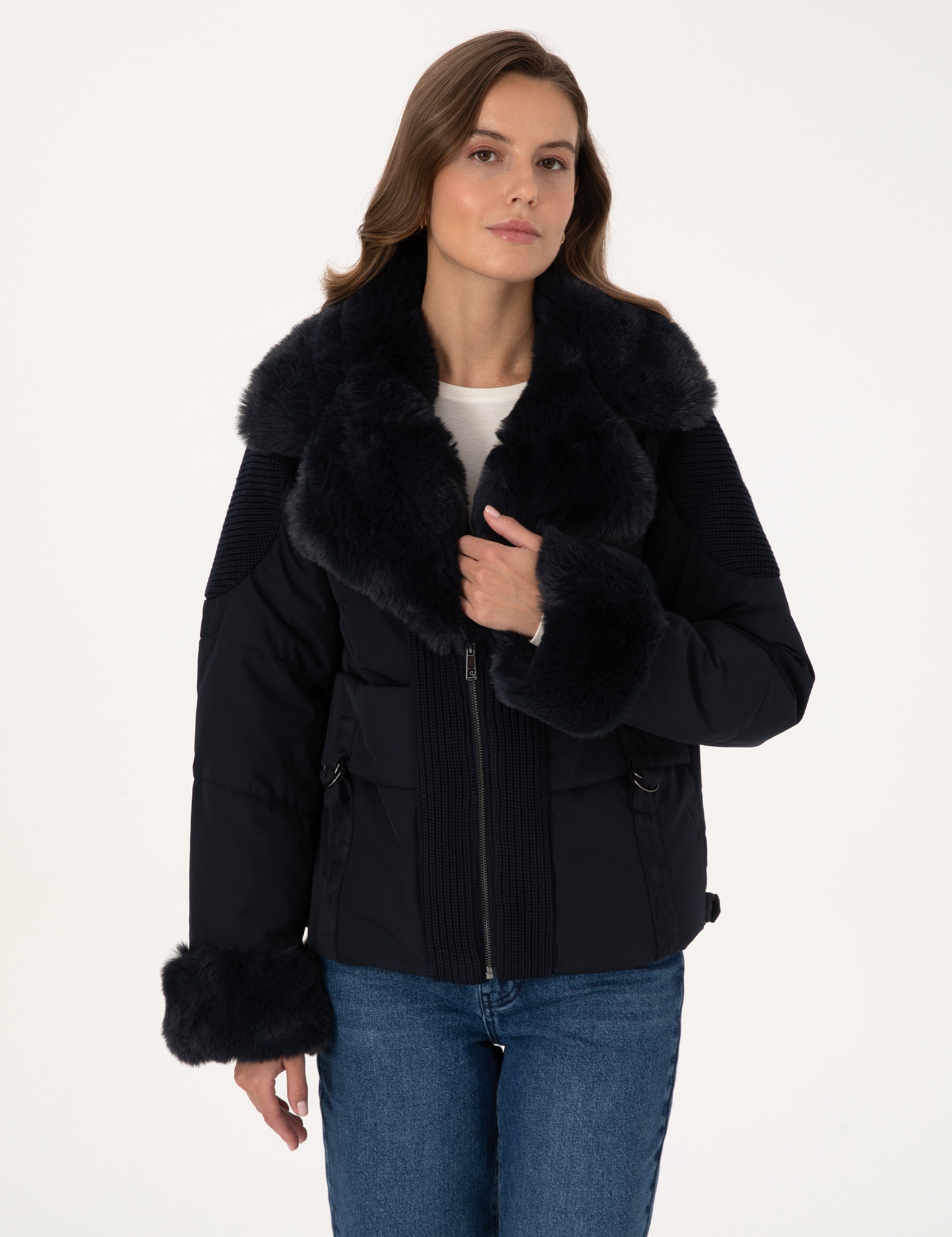 Lacivert Comfort Fit Mont - Image 1