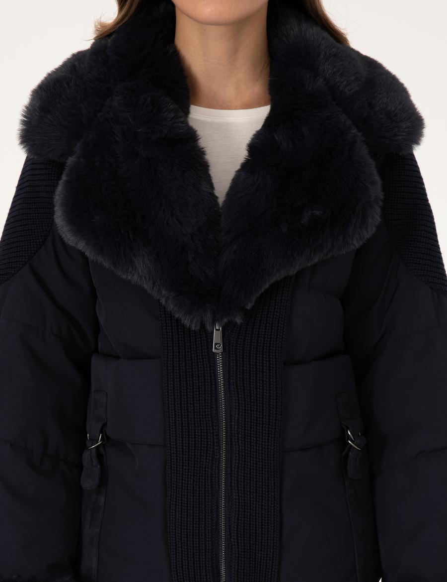 Lacivert Comfort Fit Mont