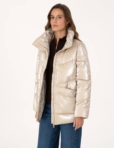Bej Comfort Fit Mont