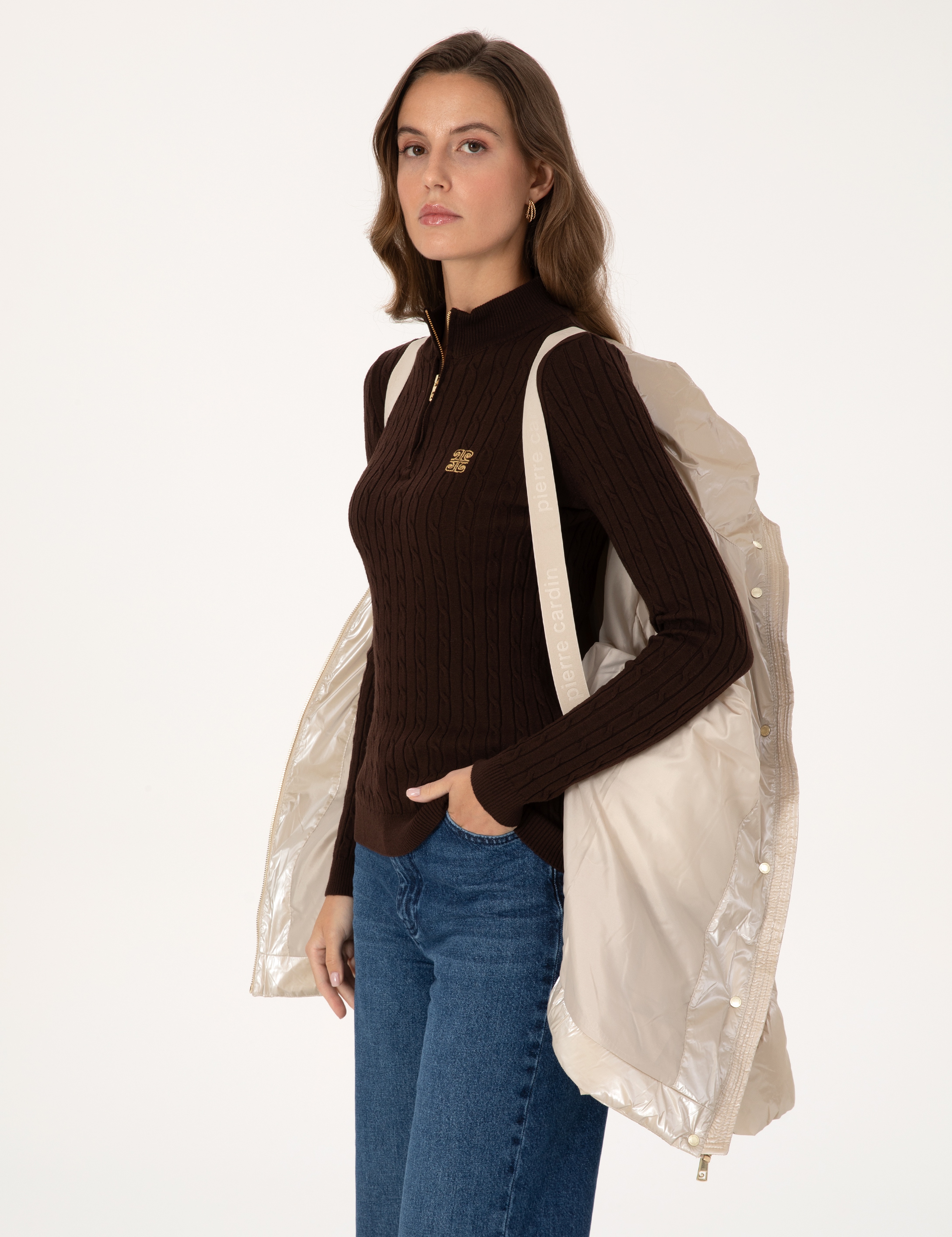 Bej Comfort Fit Mont - Image 4