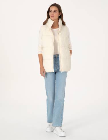 Ekru Regular Fit Yelek