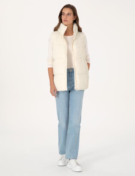 Ekru Regular Fit Yelek - 50308957019