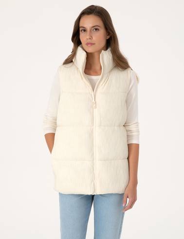 Ekru Regular Fit Yelek