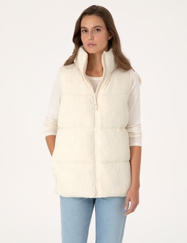 Ekru Regular Fit Yelek