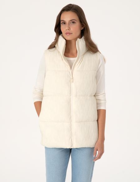 Ekru Regular Fit Yelek - 50308957019